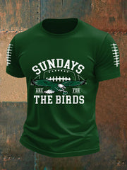 Men's Sundays Are For The Birds Football Fans Lovers Gameday Casual Tee gracestitchs