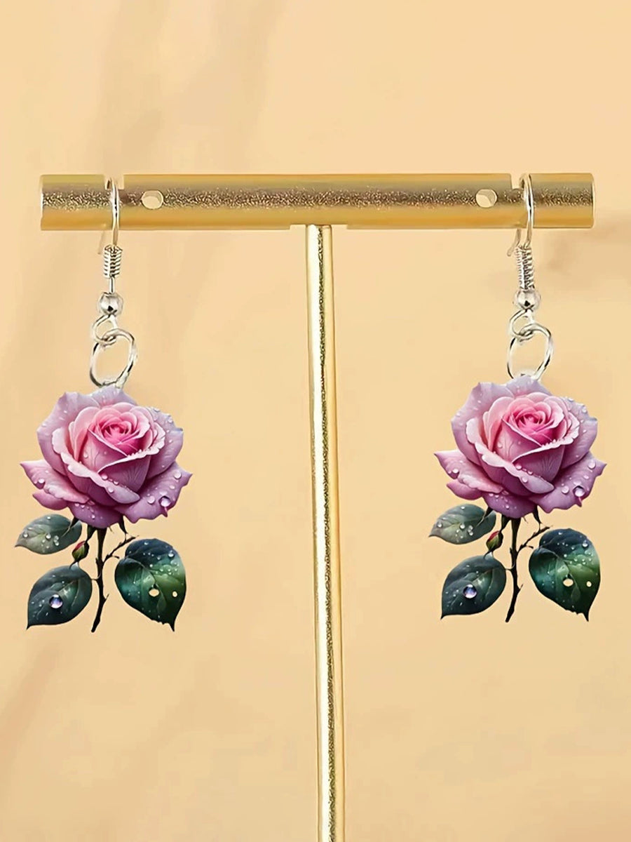 Elegant Floral Earrings gracestitchs