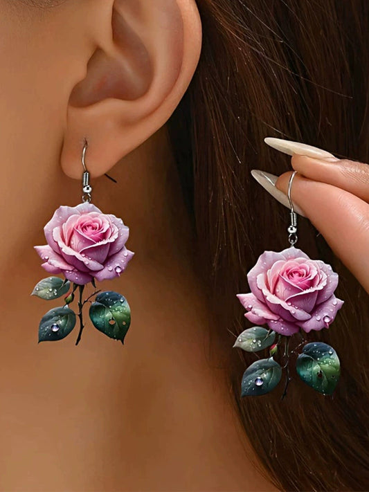 Elegant Floral Earrings gracestitchs