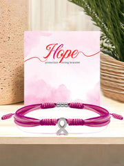 Women's breast cancer pink bracelet gracestitchs