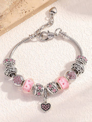 Women's breast cancer pink bracelet gracestitchs