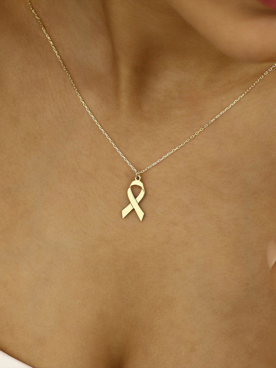 Women's breast cancer necklace gracestitchs