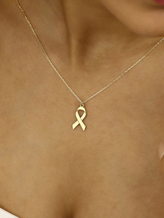 Women's breast cancer necklace gracestitchs
