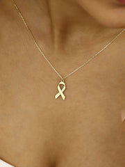 Women's breast cancer necklace gracestitchs