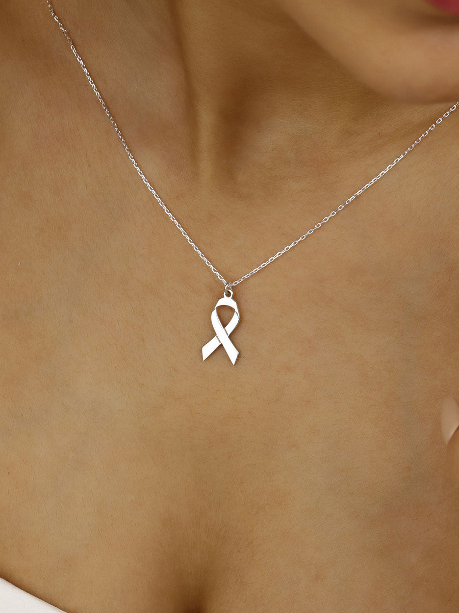Women's breast cancer necklace gracestitchs