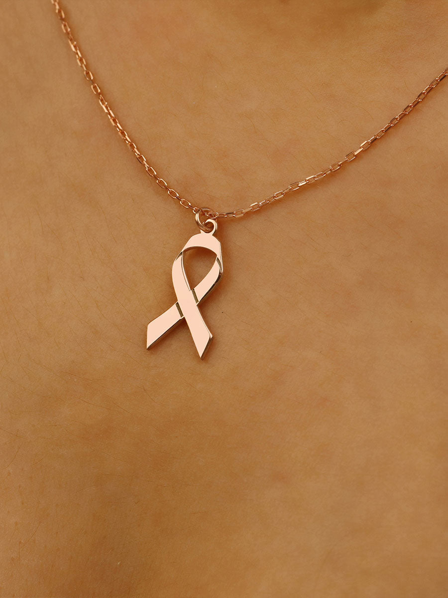 Women's breast cancer necklace gracestitchs