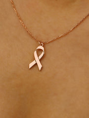 Women's breast cancer necklace gracestitchs