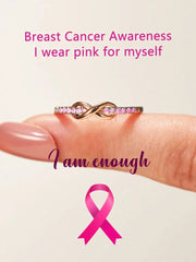Women's breast cancer ring gracestitchs