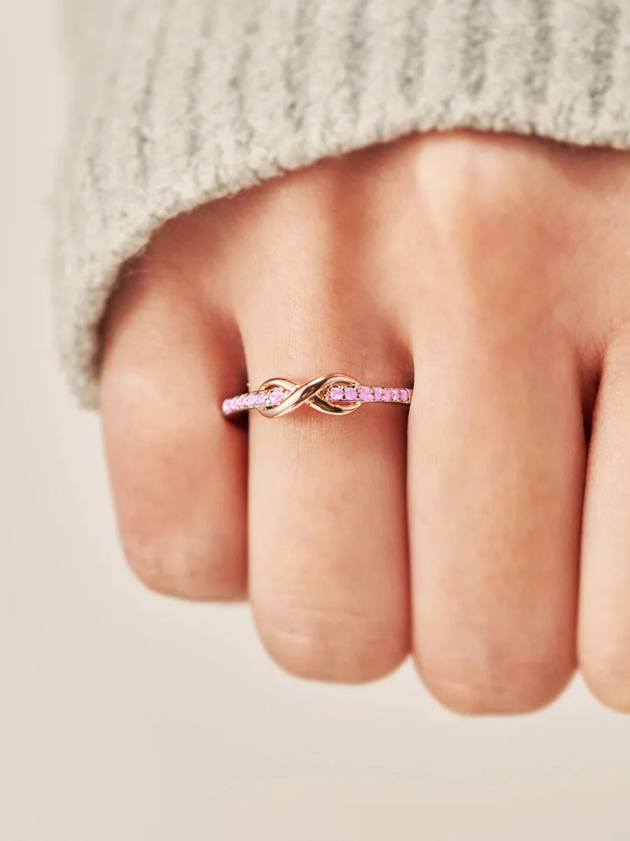 Women's breast cancer ring gracestitchs