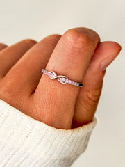 Women's breast cancer ring gracestitchs
