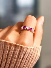 Women's breast cancer ring gracestitchs