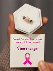 Women's breast cancer ring gracestitchs