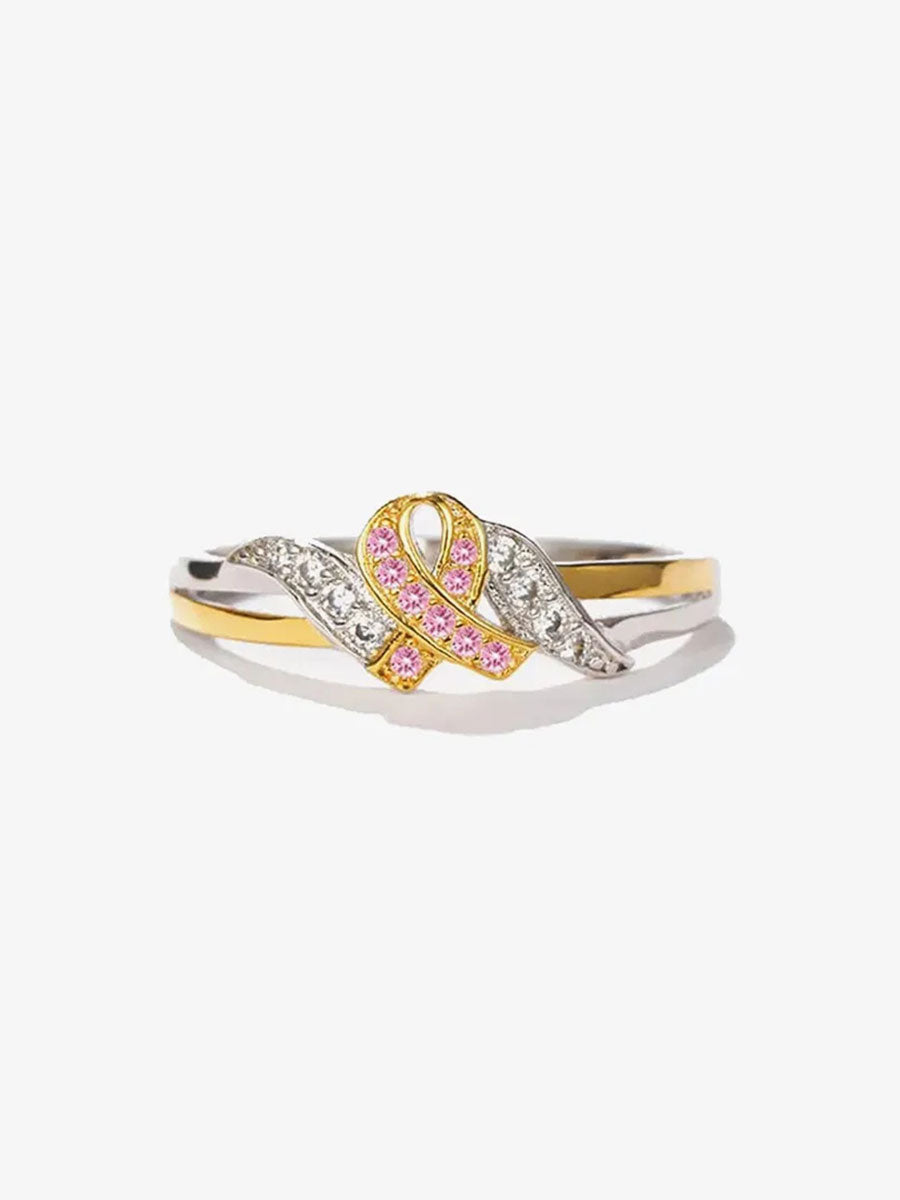 Women's breast cancer ring gracestitchs