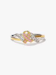 Women's breast cancer ring gracestitchs
