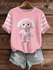 Women's Breast Cancer Pink Cozy Knit Sweater