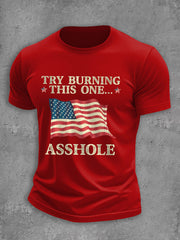 Men's Try Burning This One short-sleeved T-shirt gracestitchs