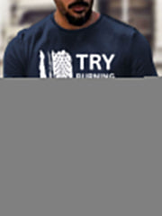 Men's Try Burning This One cotton short-sleeved T-shirt gracestitchs