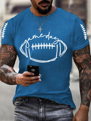 Men's Football Fans Lovers Gameday Casual Tee