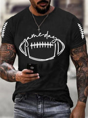 Men's Football Fans Lovers Gameday Casual Tee