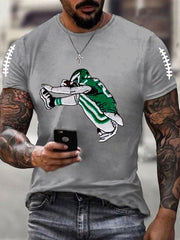 Men's Football Fans Lovers Gameday Casual Tee