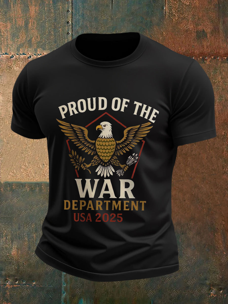 Men's Department of War 2025 Print short-sleeved T-shirt gracestitchs