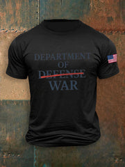 Men's Department of War 2025 Print short-sleeved T-shirt gracestitchs