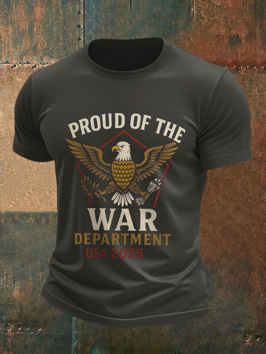 Men's Department of War 2025 Print short-sleeved T-shirt gracestitchs