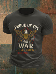 Men's Department of War 2025 Print short-sleeved T-shirt gracestitchs