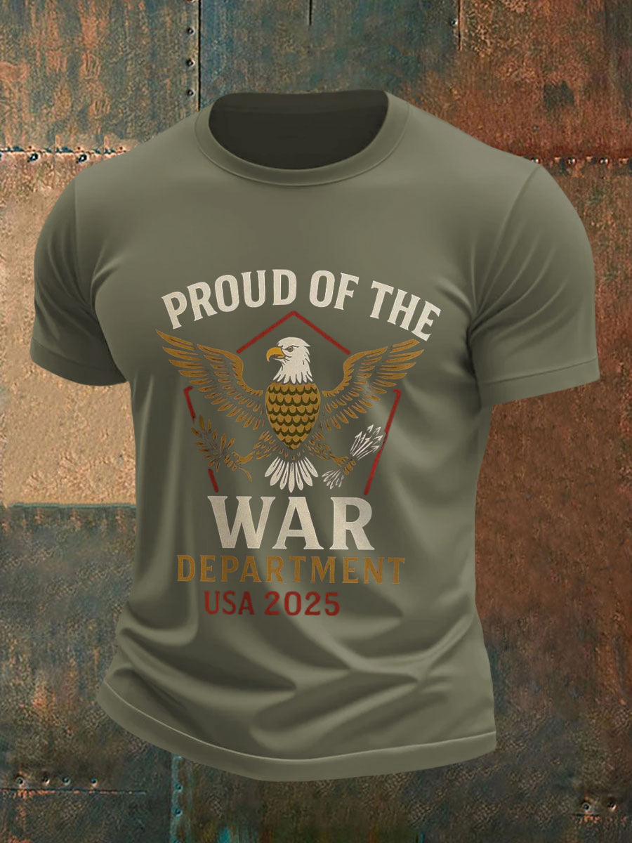 Men's Department of War 2025 Print short-sleeved T-shirt gracestitchs