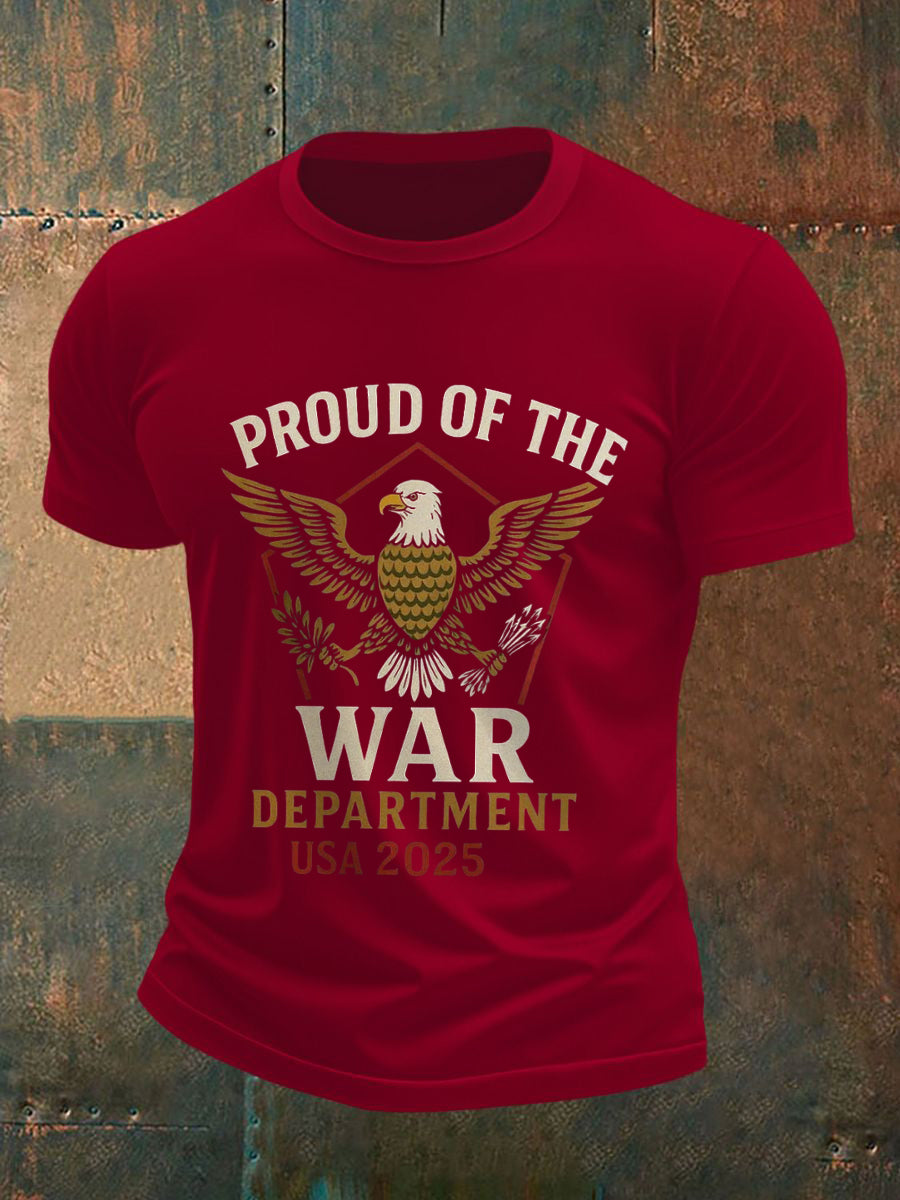 Men's Department of War 2025 Print short-sleeved T-shirt gracestitchs