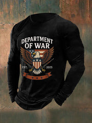 Men's Department of War 2025 Print long sleeve T-shirt gracestitchs