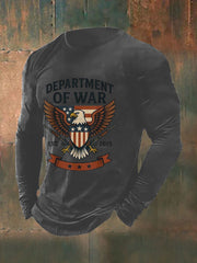 Men's Department of War 2025 Print long sleeve T-shirt gracestitchs