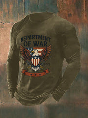 Men's Department of War 2025 Print long sleeve T-shirt gracestitchs