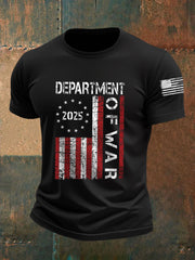 Men's Department of War 2025 Print short-sleeved T-shirt gracestitchs