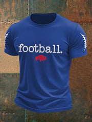 Men's Buffalo Football Lover Printed T-shirt