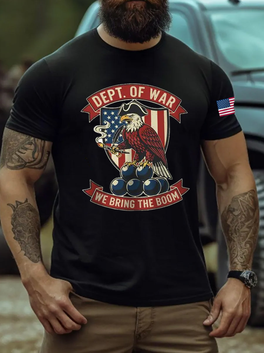 Men's Department of War 2025 short sleeves t-shirt gracestitchs