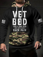 Men's Veteran Printed Hoodie