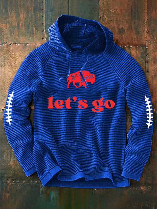 Men's Go Buffalo Football Fans Lovers Gameday Casual Sweatshirt