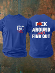 Men's Fuck Around And Find Out Football Fans Lovers Gameday Casual Tee