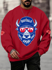 Men's Football Fans Lovers Gameday Casual Sweatshirt