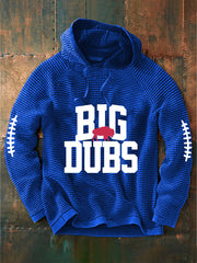 Men's Go Buffalo Big Dubs Football Fans Lovers Gameday Casual French Terry Hoodie