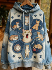 Women's Autumn Cats Hoodies gracestitchs