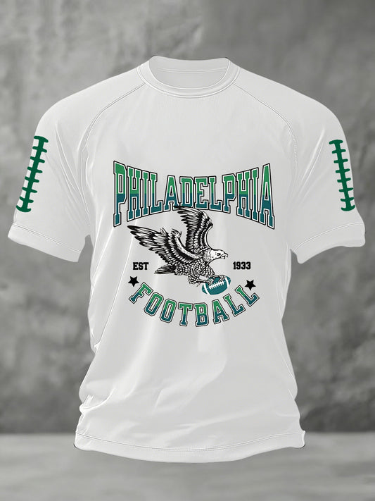 Men's Football Fans Lovers Gameday Short Sleeve T-shirt gracestitchs