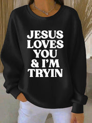 Women's Thanksgiving Print Casual Sweatshirt