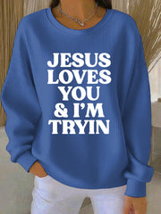 Women's Thanksgiving Print Casual Sweatshirt