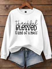 Women's Thanksgiving Print Sweatshirt