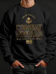 Men's Veterans Day Print Crew Neck Sweatshirt