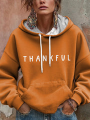 Women's Thanksgiving Autumn Pumpkin Printed Hoodie