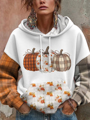 Women's Thanksgiving Autumn Pumpkin Printed Hoodie