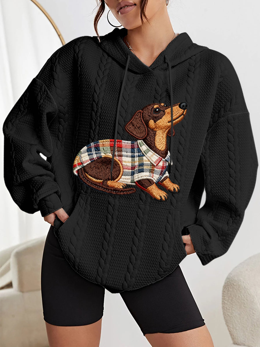 Women's Dog Art Print hoodie gracestitchs